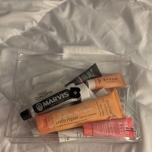 Skincare Set - Pink, Orange, Black with bag